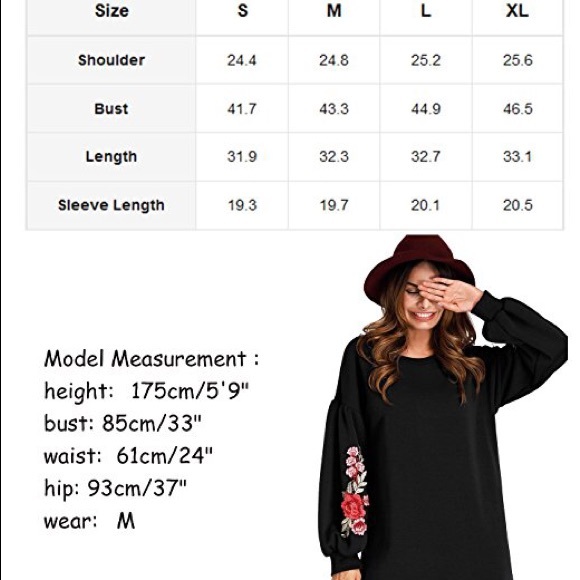 MARIA - Navy embroidered flower Shift Dress - Picture 3 of 3